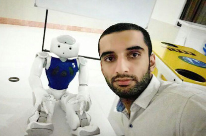 souvenir photos with robotics friends of Azad University