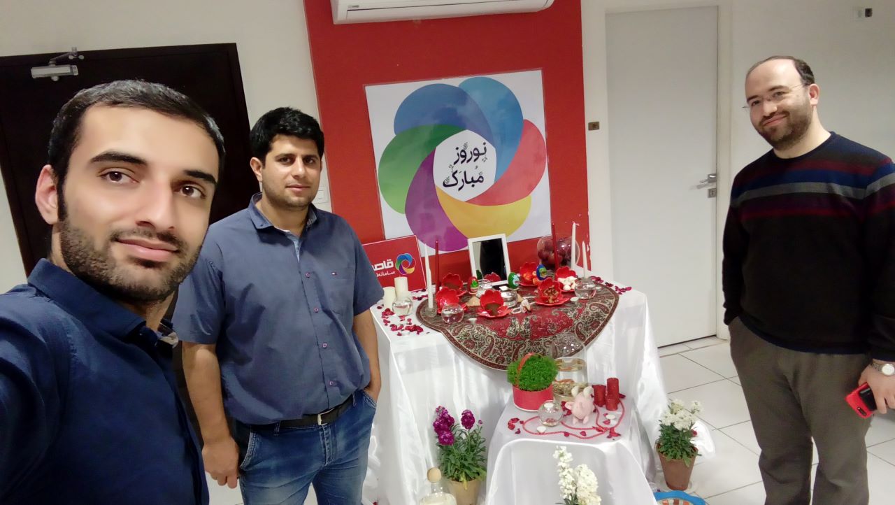 Picking the Haftsin tablecloth in 1997 in Ghasedak company